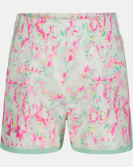 Toddler Girls' UA Fly-By Solarized Floral Shorts
